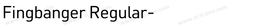 Fingbanger Regular字体转换
